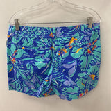 lilly pulitzer WOMEN'S SHORTS blue turquoise red 10
