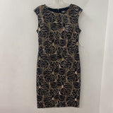 VINCE CAMUTO WOMEN'S PARTY DRESS black beige 8