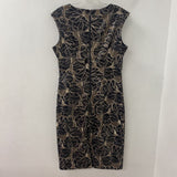 VINCE CAMUTO WOMEN'S PARTY DRESS black beige 8