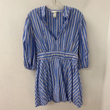 H&M WOMEN'S DRESS blue white red M
