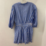 H&M WOMEN'S DRESS blue white red M