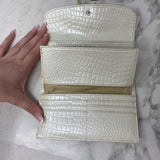 GUESS WOMEN'S WALLET/WRISTLET beige metallic