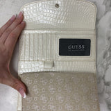 GUESS WOMEN'S WALLET/WRISTLET beige metallic