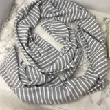 EILEEN FISHER WOMEN'S SCARF/SHAWL grey white