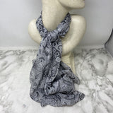 WOMEN'S SCARF/SHAWL black white