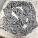 WOMEN'S SCARF/SHAWL black white
