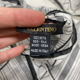 VALENTINO WOMEN'S SCARF/SHAWL black white