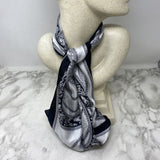WOMEN'S SCARF/SHAWL black white