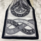 WOMEN'S SCARF/SHAWL black white