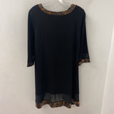 RED CORAL WOMEN'S TOP black copper gold S