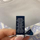 KAREN SCOTT WOMEN'S DRESS blue white patterned SP