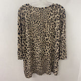 JNY jones new york WOMEN'S PLUS TOP leopard print 3X