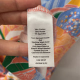 TALBOTS WOMEN'S DRESS orange multi floral 6