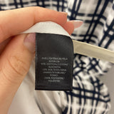 ANN TAYLOR WOMEN'S DRESS white black plaid 4