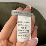 SARAH PACINI WOMEN'S PANTS olive M/2