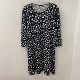 MARIMEKKO WOMEN'S DRESS white black pale-pink floral L