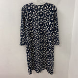 MARIMEKKO WOMEN'S DRESS white black pale-pink floral L