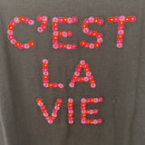 KARL LAGERFELD paris WOMEN'S T-SHIRT black pink M