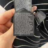 H&M WOMEN'S TOP black white stripe L