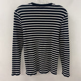 REITMANS WOMEN'S TOP black white stripe L
