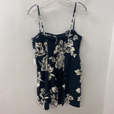 GAP WOMEN'S DRESS black white floral L