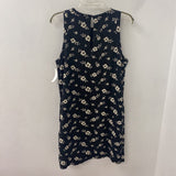 RW&CO WOMEN'S DRESS black cream floral L