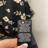 RW&CO WOMEN'S DRESS black cream floral L