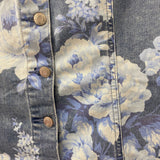 GAP WOMEN'S DRESS denim-blue floral LP