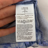 GAP WOMEN'S DRESS denim-blue floral LP
