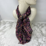 J CREW WOMEN'S SCARF/SHAWL brown pink floral