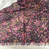 J CREW WOMEN'S SCARF/SHAWL brown pink floral