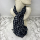 J CREW WOMEN'S SCARF/SHAWL black grey houndstooth
