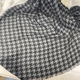 J CREW WOMEN'S SCARF/SHAWL black grey houndstooth