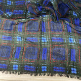 JOE FRESH WOMEN'S SCARF/SHAWL green blue red plaid
