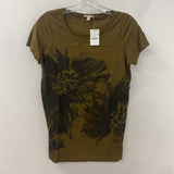 J CREW WOMEN'S T-SHIRT tobacco black S