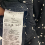 GAP WOMEN'S BLOUSE/SHIRT black white star print S