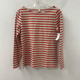 J CREW WOMEN'S T-SHIRT oatmeal red S