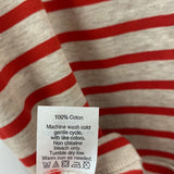J CREW WOMEN'S T-SHIRT oatmeal red S