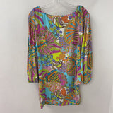 TRINA TURK WOMEN'S DRESS white multi colour print S