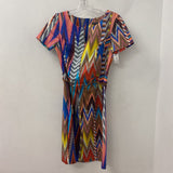 WOMEN'S DRESS multi colour chevron print S/36
