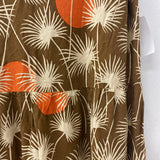 SIMONS WOMEN'S DRESS brown orange print m