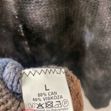 WOMEN'S CARDIGAN brown blue L