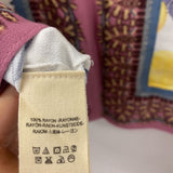 FREE PEOPLE WOMEN'S BLOUSE/SHIRT multi floral & lemons M