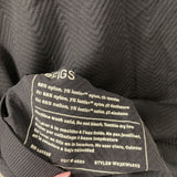 WOMEN'S TOP black herringbone M