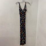 WOMEN'S DRESS planets & stars on black L