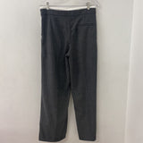 ZARA WOMEN'S PANTS grey herringbone; ivory contrast M