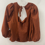 LEVI WOMEN'S PLUS TOP orange print 3X