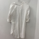 rosemarine WOMEN'S PLUS TOP white w/embroidered dots 1X