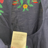 FREE PEOPLE WOMEN'S TANK/CAMI navy multi floral S