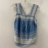 GAP WOMEN'S TANK/CAMI denim-blue white A